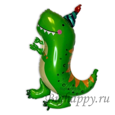 Фольгированный шар “Весёлый динозавр” на День рождения