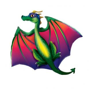 Фольгированная фигура «Крылатый дракон» фото