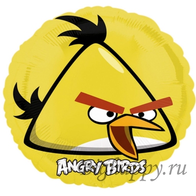 Фольгированный круг &quot;Angry Birds Чак&quot; фото