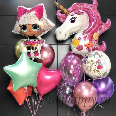Воздушные шары на день рождения «Дива» фото