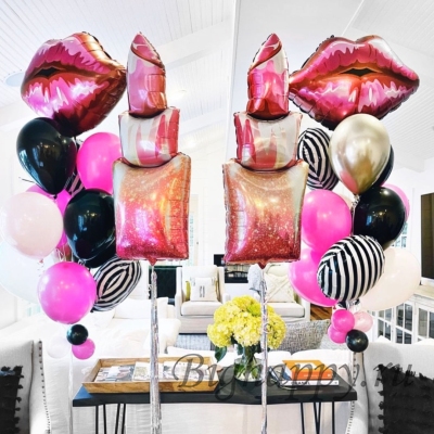 Воздушные шары для девушки «Поцелуй» фото