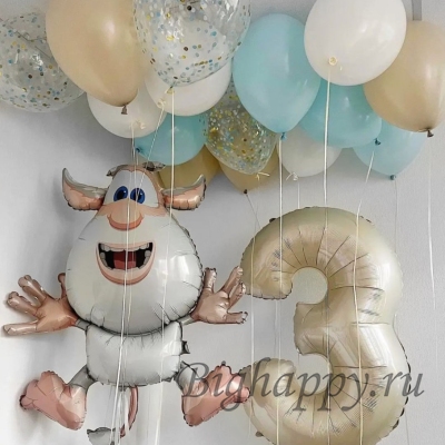 Набор воздушных шаров на день рождения «Буба» фото