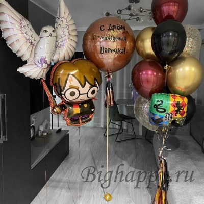 Воздушные шары в стиле Гарри Поттер фото