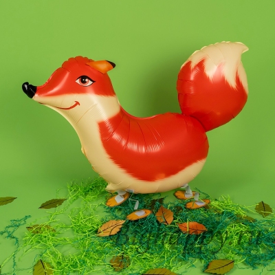 Фольгированный ходячий шар &quot;Рыжая лисичка-лиса&quot;, 84 см фото