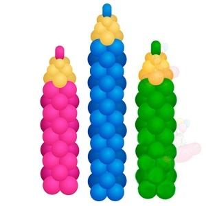 Разноцветные карандаши из воздушных шаров фото