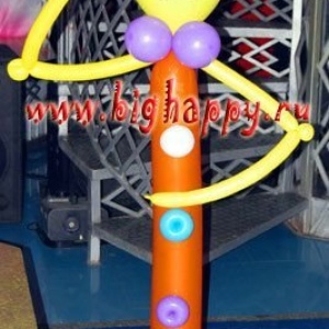 Клоун - мальчик из воздушных шаров фото