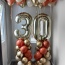 Цифры с воздухом на стойках и 12 шариков под потолок фото