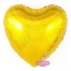 Фольгированный шар-сердце желтый фото