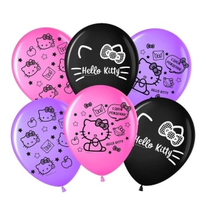Воздушные шары Hello Kitty «С Днем Рождения!» фото