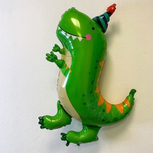 Фольгированный шар “Весёлый динозавр” фото