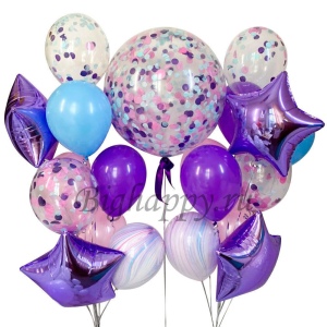 Сет из шаров «Фиолетовая радость» фото