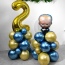 Композиция из шаров на день рождения «Беби Биг Босс» фото