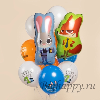 Связка воздушных шаров Верь  чудо будет!, Зверополис