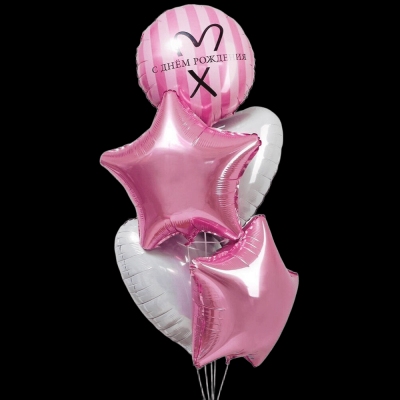 Розовые фольгированные