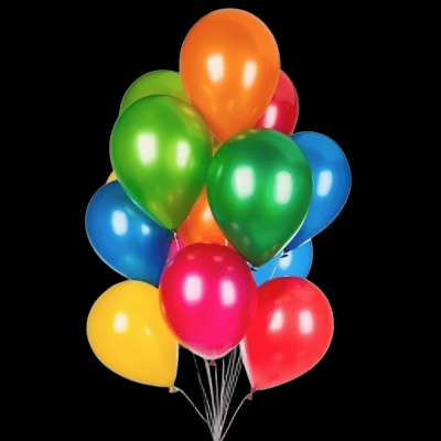 15 разноцветных шариковметаллик