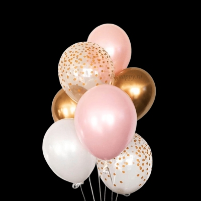 Связка Розовые и золото