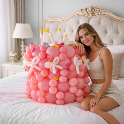 Фигура из воздушных шаров &laquo;Торт радости&raquo;