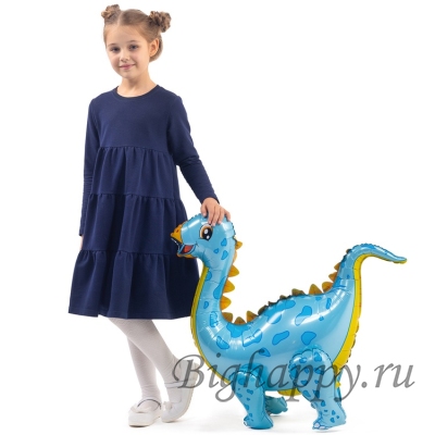 Ходячий шар Стегозавр голубой