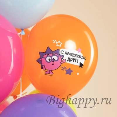 Шарики с надписями Смешарики