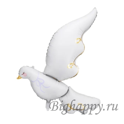 Фольгированный воздушный шар Голубь любви