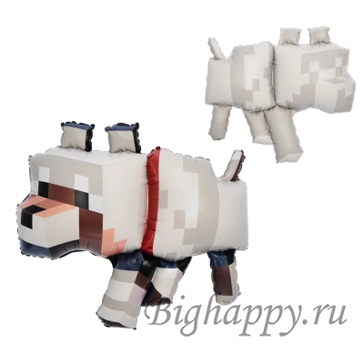 Шарфигура Пиксельный волк
