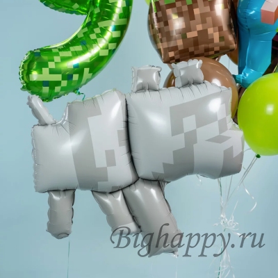 Шарфигура Пиксельный волк