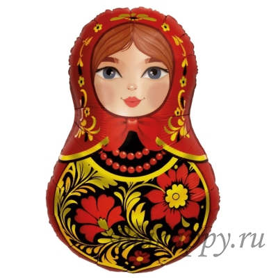 Фольгированный шар Матрешка