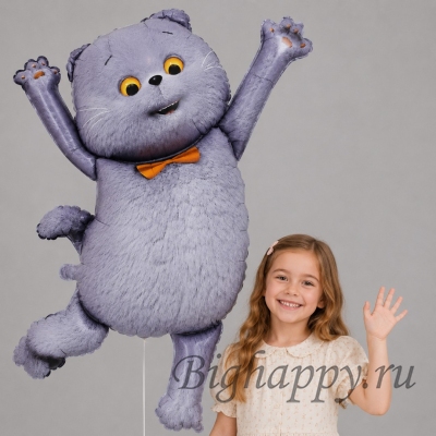 Фольгированный шар Кот Басик