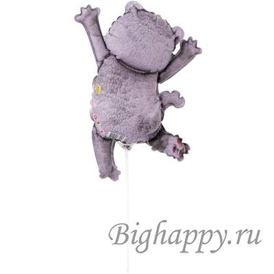 Фольгированный минишар на палочке Кот Басик