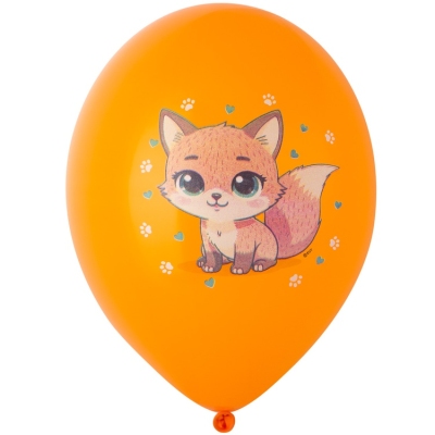 Латексные шарики Милые зверюшки  лисенок, ежик, коала