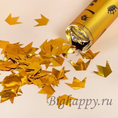 Пневмохлопушка Золотые короны