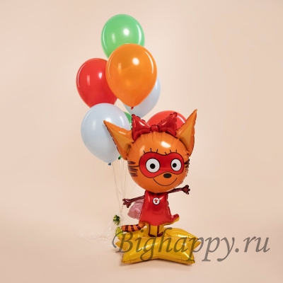 Фольгированный шар Карамелька на подставке