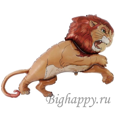 Фольгированный шарфигура &laquo;Храбрый Лев&raquo;, 106 см