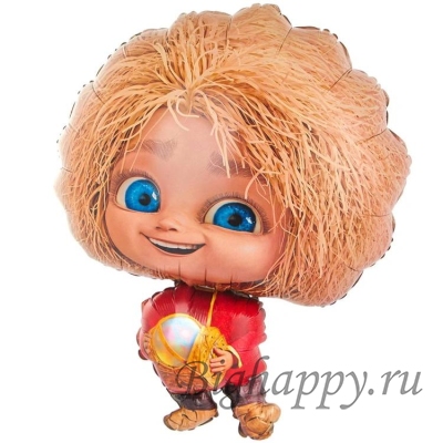 Фольгированная фигура &laquo;Кузя с сундучком&raquo;, 63 см