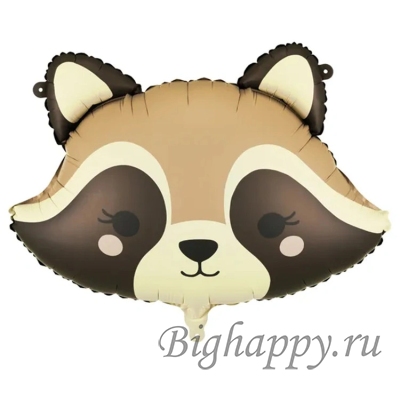 Фольгированный шар Енот, голова