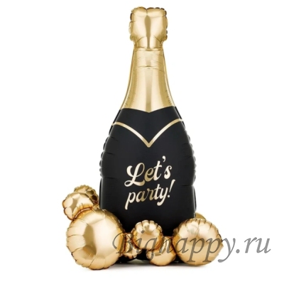 Фольгированный шар Шампанское Let's party
