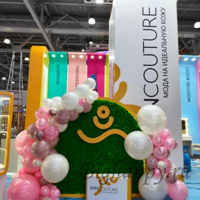 Фотозона из шаров «Розовое вдохновение» фото