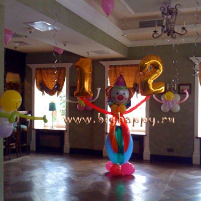 Оформление детского дня рождения воздушными шарами