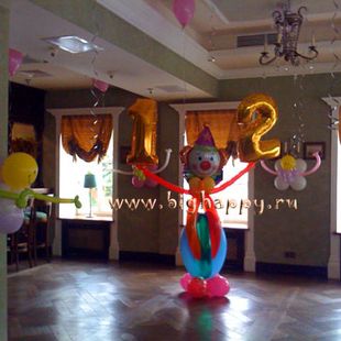 Оформление детского дня рождения воздушными шарами фото