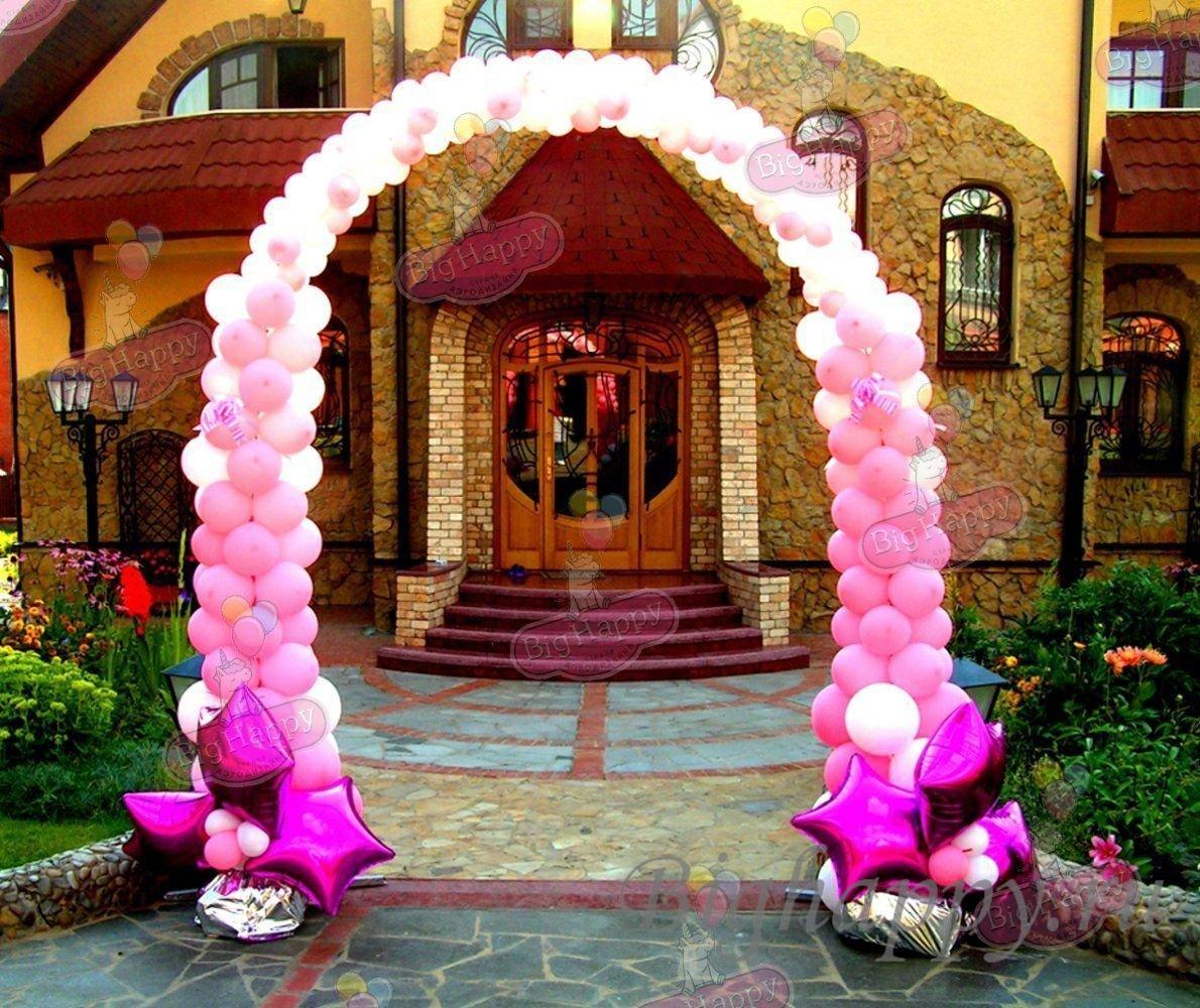 Арка из шаров на свадьбу фото