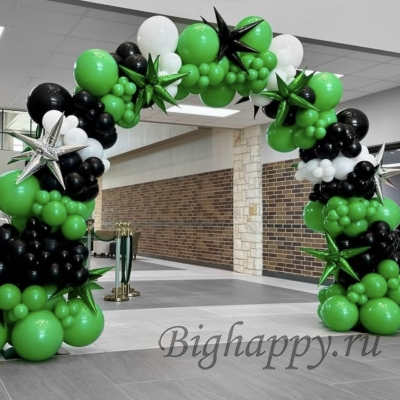 Арка из воздушных шаров «Звёздный портал»