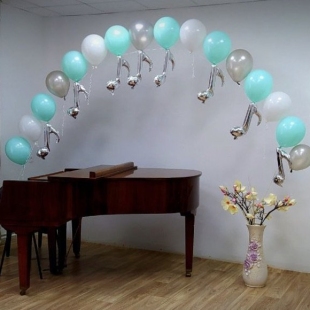Арка из шариков "Музыкальная" фото