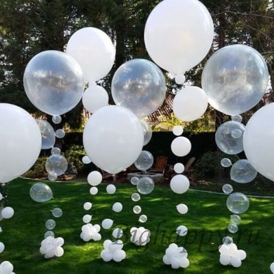 Оформление свадьбы воздушными шарами Романс