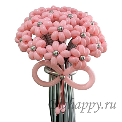 Цветы из шаров 25 штук
