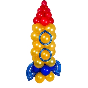 2-х метровая ракета из шаров фото