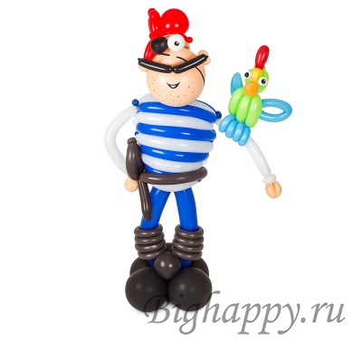Пират из воздушных шаров фото
