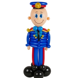 Полицейский из шаров для моделирования