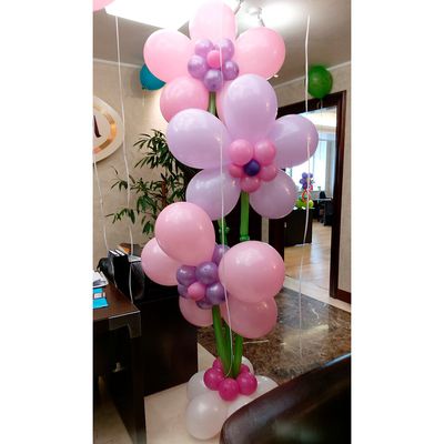Цветы из воздушных шаров Нежность для женщин и девушек