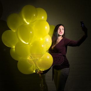 Желтый шар с диодом фото