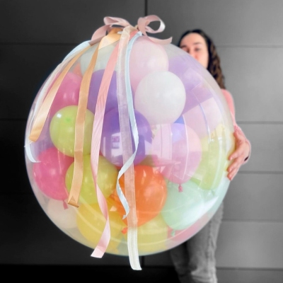 Большой шар с шариками внутри «Шарвзрыв», 60 см